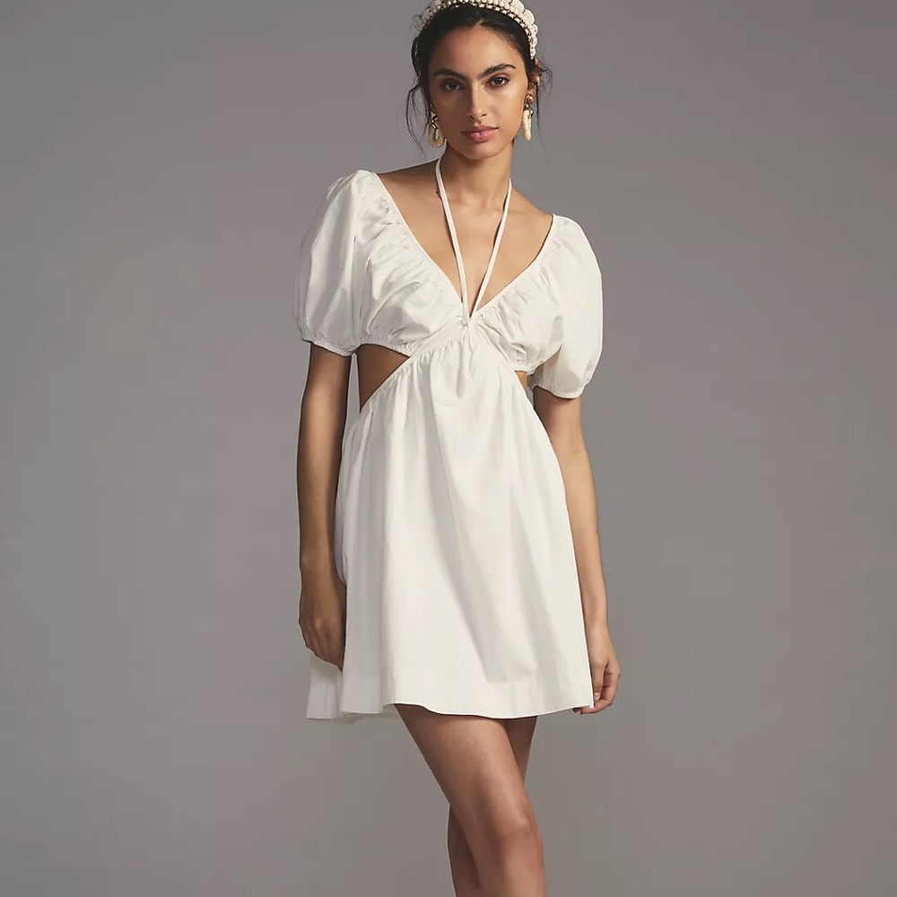 Anthropologie Forever That Girl Cut-Out Mini Dress